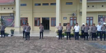Pimpin Apel Pagi Sebelum Pelaksanaan Gatur Padat Pagi, Ini Kata Wakapolres Padang Lawas.