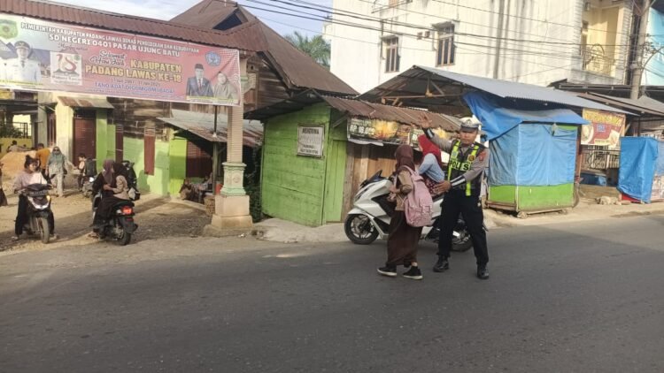 Pos Lantas Polsek Sosa, Optimalkan Pengaturan Pos Padat Pagi
