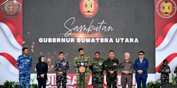 Perayaan HUT ke-80 TNI, Gubernur Sumut Bobby Nasution Sebut TNI Berkontribusi Besar Jaga Kondusivitas