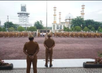 Wakil Bupati Asahan Pimpin Apel Gabungan Awal Bulan Oktober 2025