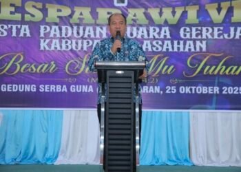 Meriah dan Penuh Sukacita! Bupati Asahan Tutup Pesparawi VIII Tahun 2025