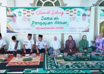 TP PKK Kabupaten Asahan Hadiri Pengajian Akbar di Desa Padang Sipirok