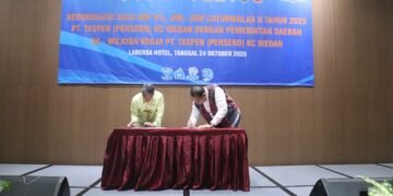 Pemkab Deli Serdang Raih Penghargaan Terbaik I Pembayaran Premi Iuran Wajib Pegawai 8 Persen