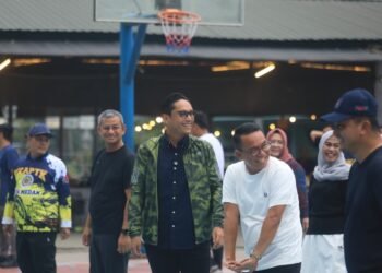 Perkuat Sinergitas, Rico dan Zakiyuddin Olahraga Bareng DPK IKAPTK Medan