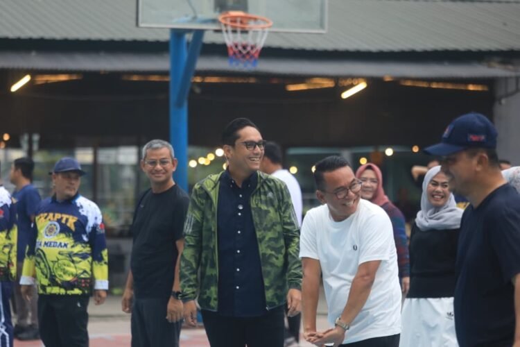 Perkuat Sinergitas, Rico dan Zakiyuddin Olahraga Bareng DPK IKAPTK Medan