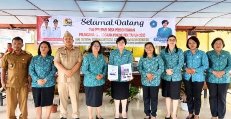 TP PKK Kabupaten Karo Laksanakan Monitoring dan Evaluasi Desa Percontohan di Desa Deram & Desa Temberun