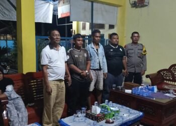 Bhabinkamtibmas Polsek Sosa Hadiri Mediasi Kasus Pemukulan Hingga Damai