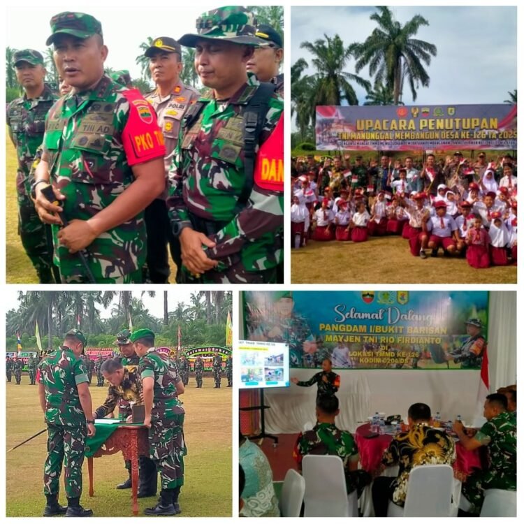 TMMD ke-126 Kodim 0204/DS Bantu Sejahterakan Warga Desa di Sergai, Resmi Ditutup Pangdam I/BB