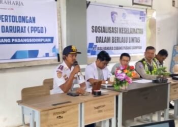 Bidang LLAJ Disperkimhub Kabupaten Palas Gelar Pelatihan PPGD di SMAN 1 Barumun