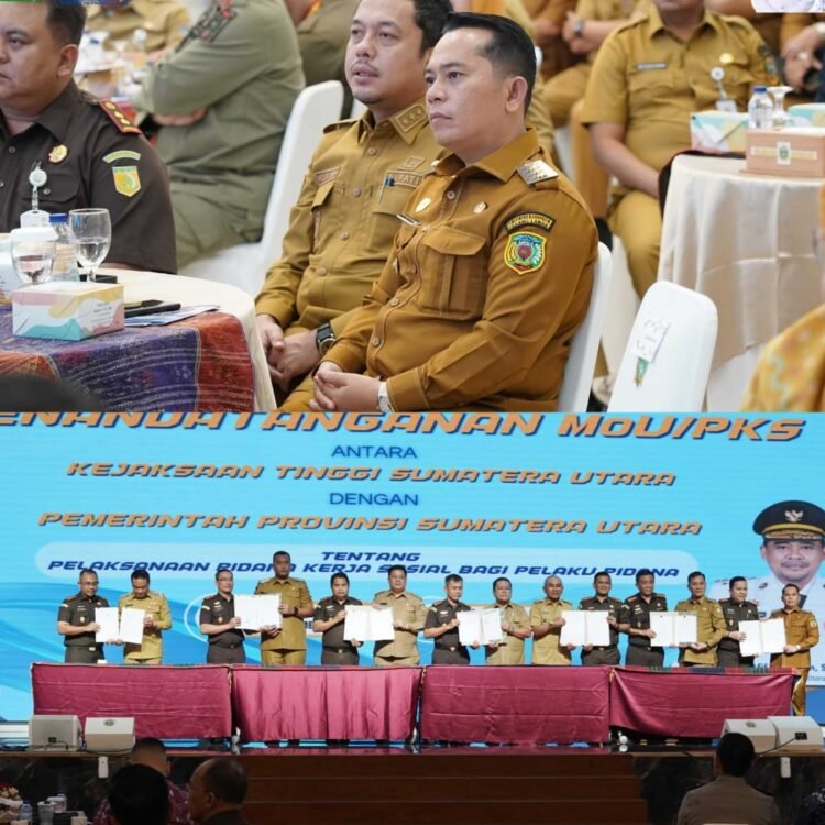 Bupati Palas Tandatangani MOU dengan Kejatisu dan Gubsu Terkait Integritas Pelaksanaan Pidana Kerja Sosial