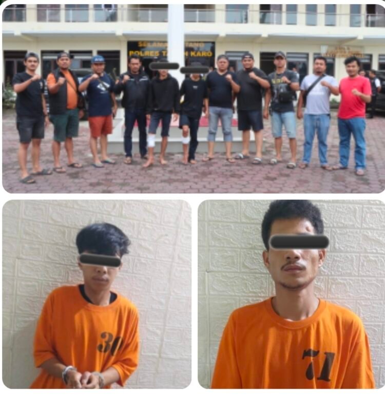 2 Pelaku Pembunuhan di Sungai Lau Biang Berhasil Ditangkap Satreskrim Tanah Karo