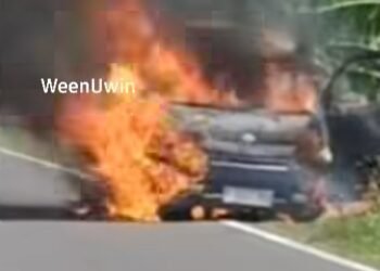 Mobil Pengangkut Uang di Polewali Mandar Terbakar, 4 Miliar Ludes