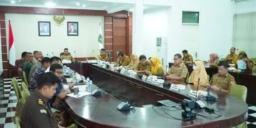 Pemkab Asahan Ikuti Rakor Nasional Pengendalian Inflasi dan Evaluasi Program Tiga Juta Rumah Tahun 2025 Secara Daring