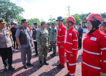 Pemkab Asahan Gelar Apel Kesiapsiagaan Hadapi Ancaman Bencana Hidrometeorologi
