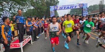 Saat Fun Run HUT KORPRI Asahan Ke-54, Donasi Mengalir untuk Korban Bencana