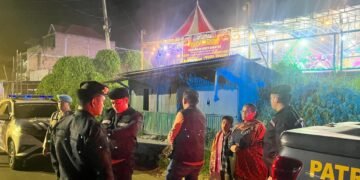Cegah Gangguan Kamtibmas, Polres Tanah Karo Laksanakan Patroli Malam