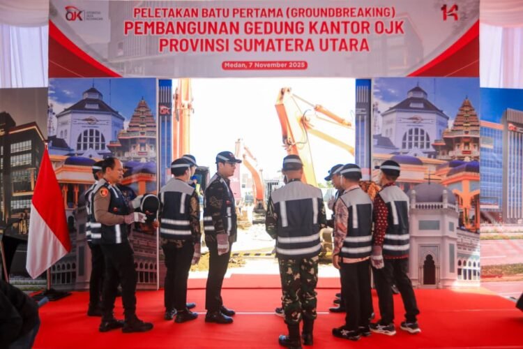 Groundbreaking Pembangunan Gedung Kantor OJK Sumut, Rico Waas: Jadi Titik Awal Penguatan Sistem Keuangan di Kota Medan