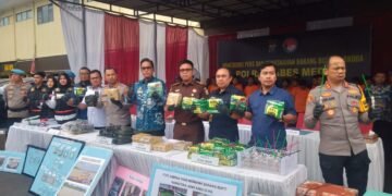 Polrestabes Medan Tangkap 212 Tersangka Narkoba, Sita 60 Kg Sabu