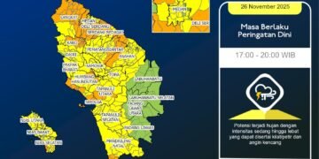 Siklon Tropis Senyar Picu Hujan Ekstrem di Sumut, BMKG Keluarkan Peringatan Dini