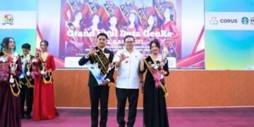 Bupati Karo Terima Pin Merah Putih dari Wagub Bengkulu