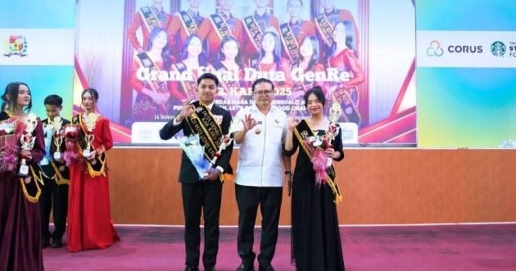 Bupati Karo Terima Pin Merah Putih dari Wagub Bengkulu