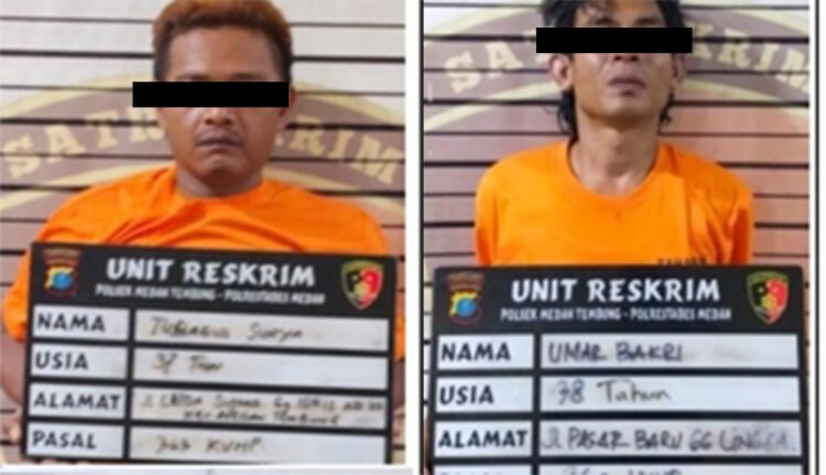 Mantan Karyawan Gondol Mobil Boks, Polsek Medan Tembung Tangkap Dua Pelaku