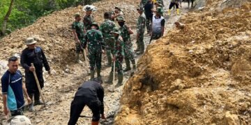 Jalan Kampung Baru Sipirok Kembali Terbuka, Respons Cepat Brimob Cegah Lumpuhnya Mobilitas Warga