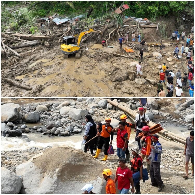 Bencana Hidrometeorologi di Aceh, Sumut dan Sumbar, Korban Meninggal 442 Jiwa