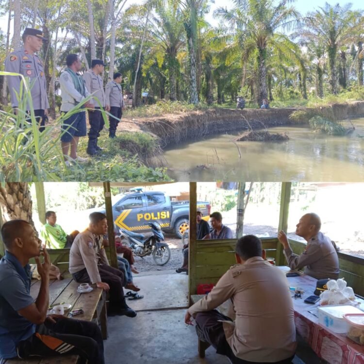 Polsek Barumun Patroli Daerah Rawan Banjir dan Cek Debit Air di wilayah Hukumnya