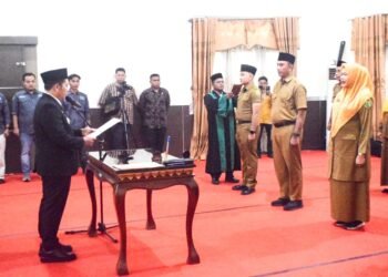 Bupati Lantik dan Kukuhkan JPTP, Auditor dan Jabatan Fungsional Dilingkungan Pemkab Palas