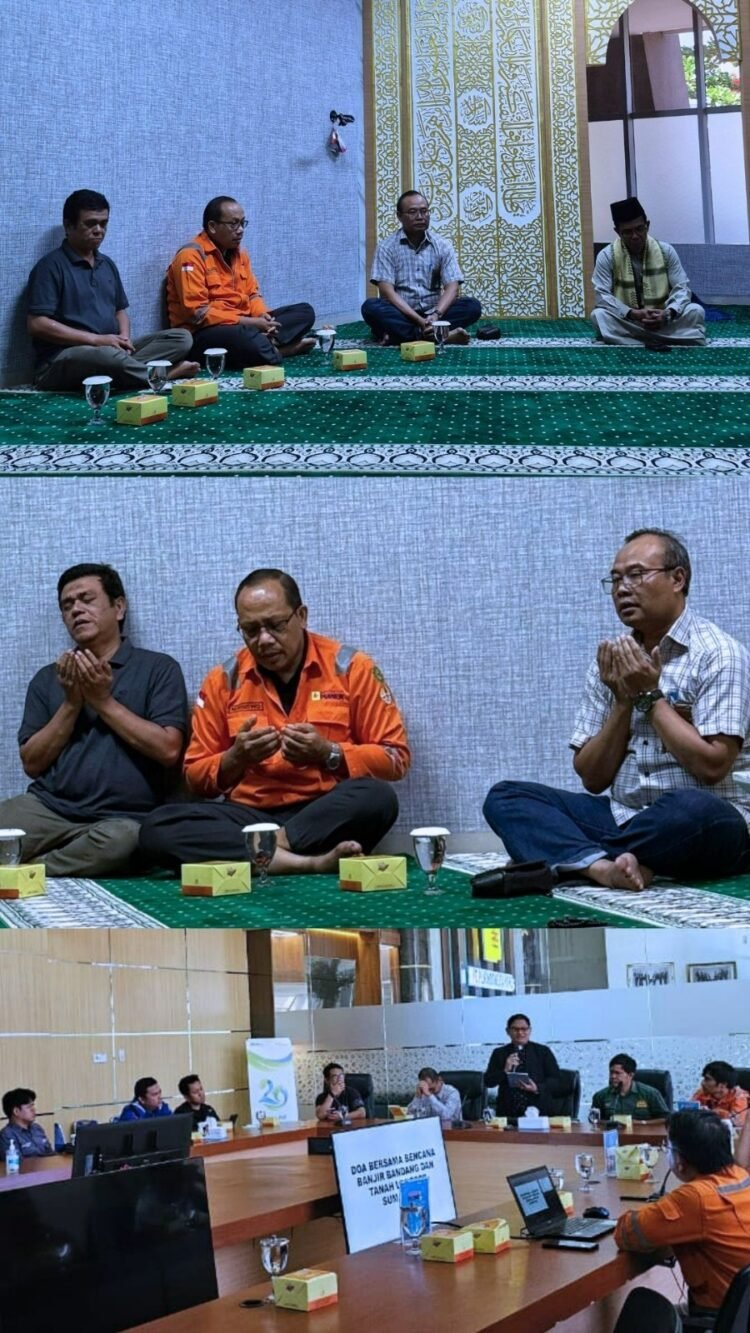 PLN Indonesia Power UBP Pangkalan Susu Lakukan Doa Bersama Bencana Banjir Bandang dan Tanah Longsor