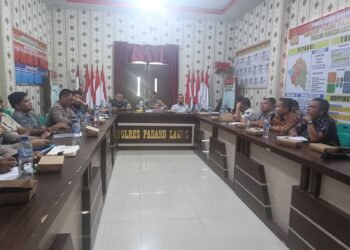Wakapolres Padang Lawas Pimpin Rakor Lintas Sektoral “Lilin Toba 2025”