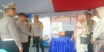 Pastikan Keamanan Nataru, Kapolres Bersama PJU Polres Padang Lawas Cek Langsung Pos PAM II Sosa