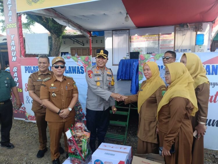 Pastikan Operasi Lilin Toba Berjalan Optimal, Kapolres Padang Lawas Cek Pospam II Sosa