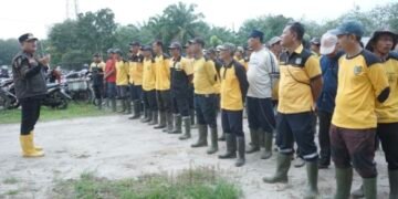 Wakil Bupati Asahan Pimpin Kegiatan Gotong Royong Massal di Kawasan Rawan Genangan.