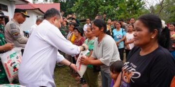 Serahkan Bantuan Tujuh Ton Beras Presiden RI,Bupati Pakpak Bharat: Terimakasih Presiden RI