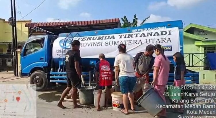 Perumda Tirtanadi Berjibaku Pulihkan Sistem Penyediaan Air Minum Pasca Banjir di Medan dan Tapsel