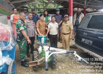 Polsek Juhar Bersama Forkopimca Rembuk Stunting dan Penguatan Ketahanan Pangan di Desa Bekilang