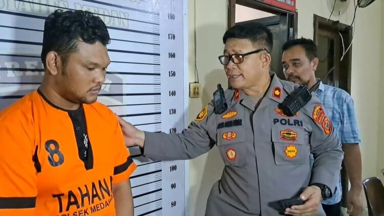 Unit Reskrim Polsek Medan Timur Amankan Pelaku Begal Motor di Jalan Pelita II