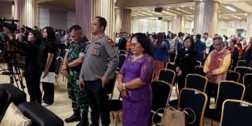 Kapolsek Medan Tuntungan Hadiri Natal Oikumene Kecamatan Medan Tuntungan