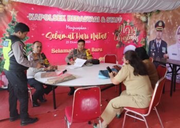 Kabag Ops Polres Karo Tinjau Kesiapan Pos Pam dan Jalur Perbatasan Ops Lilin Toba 2025