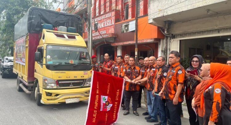 Aksi Kemanusiaan Pemuda Pancasila Sumut, Ijeck: Kita Harus Hadir di Saat Sulit