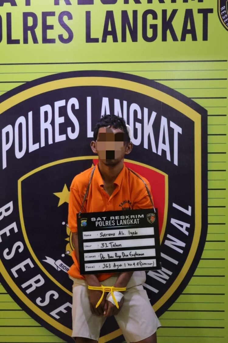 Polres Langkat Ungkap Kasus Curanmor, Satu Tersangka Diamankan