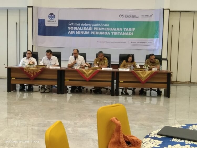 Perumda Tirtanadi Sosialisasi Penyesuaian Tarif Air, Ardian Surbakti: Demi Pelayanan Air Minum yang Aman dan Layak