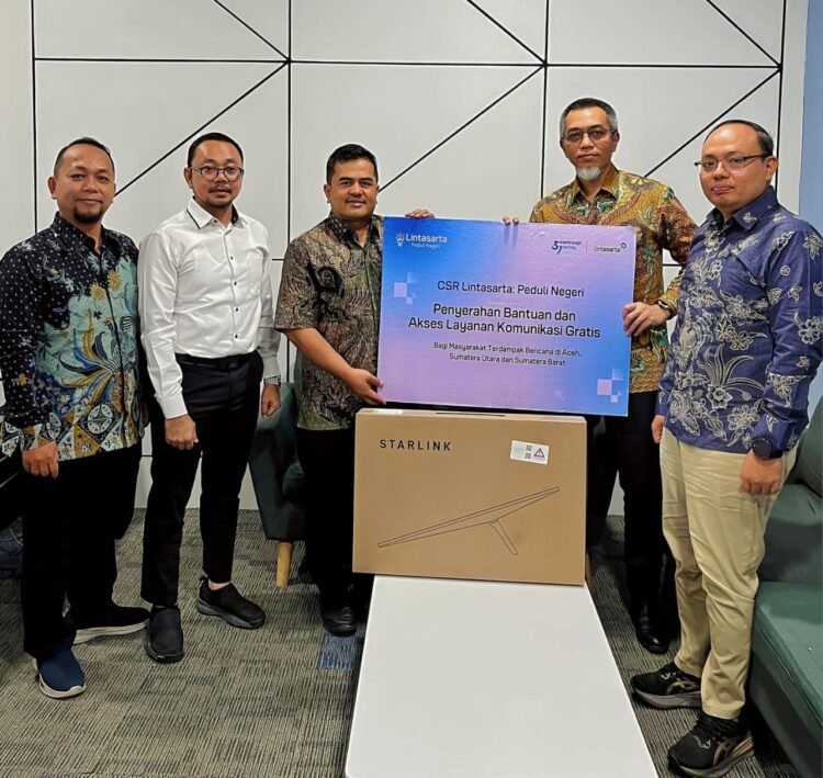 Lintasarta Salurkan Bantuan Digital dan Kemanusiaan ke Wilayah Terdampak Bencana di Sumatera
