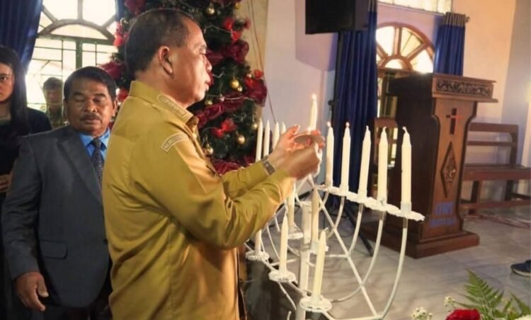 Hadiri Perayaan Natal GWI Kristus Raja Sumbul Kabanjahe, Bupati Sampaikan Ini