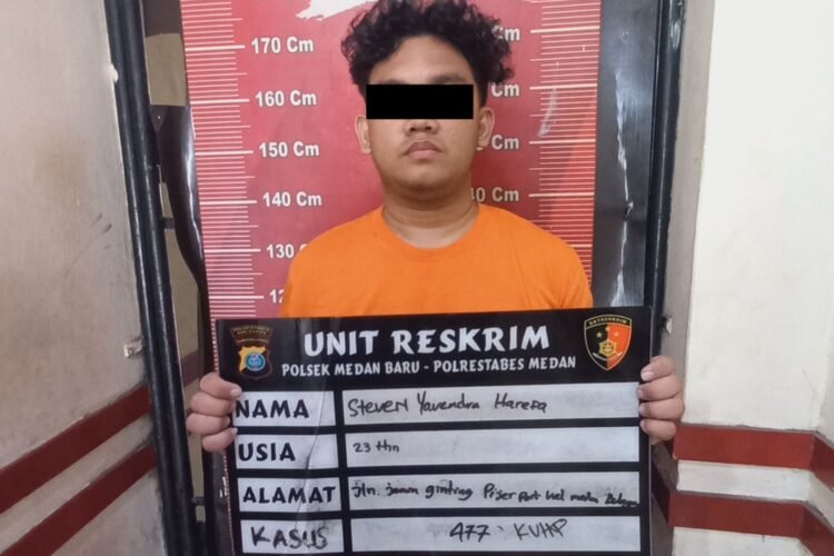 Unit Reskrim Polsek Medan Baru Amankan Pelaku Pencurian Sepeda Motor di Mess TNI AL