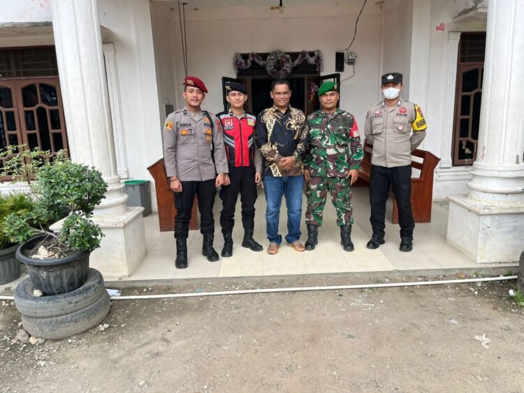 Giat PAM Gereja Dalam Rangka Perayaan Nataru di Wilkum Polres Palas