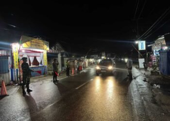 Personil Pos Pam I Barumun Tengah Laksanakan Apel dan Gatur Lalin