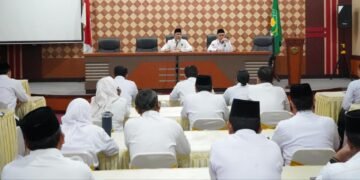 Pimpin Rakor, Kakanwil Kemenagsu Tekankan Kedisiplinan dan Kinerja Pegawai